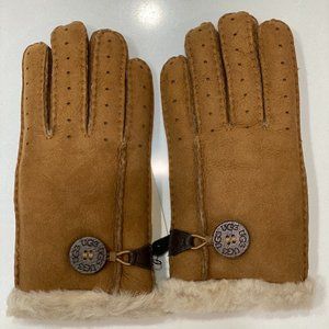 NWT UGG Australia Bailey Button Side Vent Gloves L
